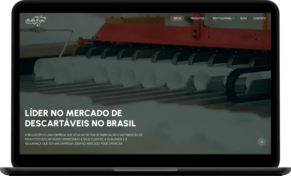 BelloCopo website mockup
